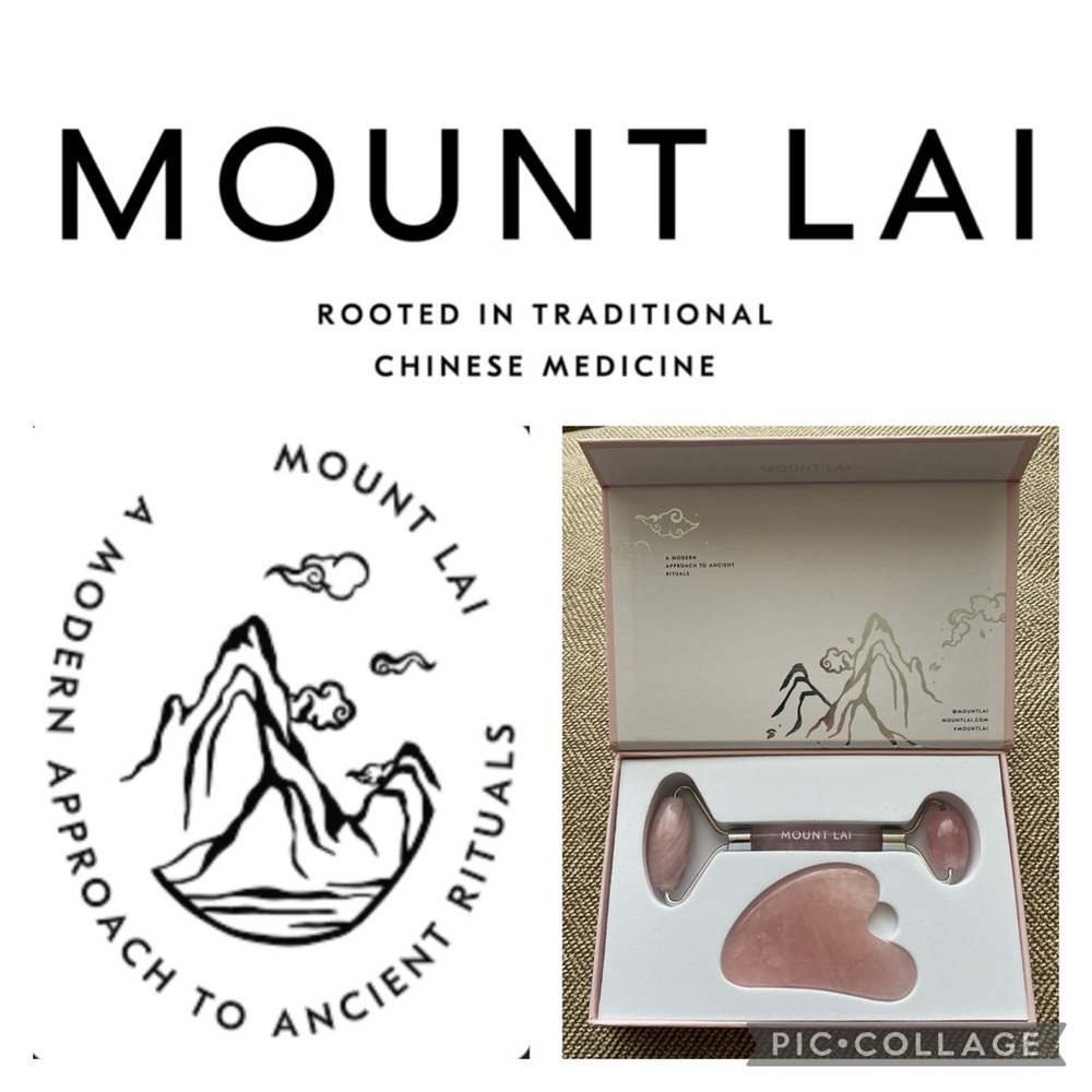 Mount Lai Gua Sha Rose Quartz Tools. Boxed Set. Like New.